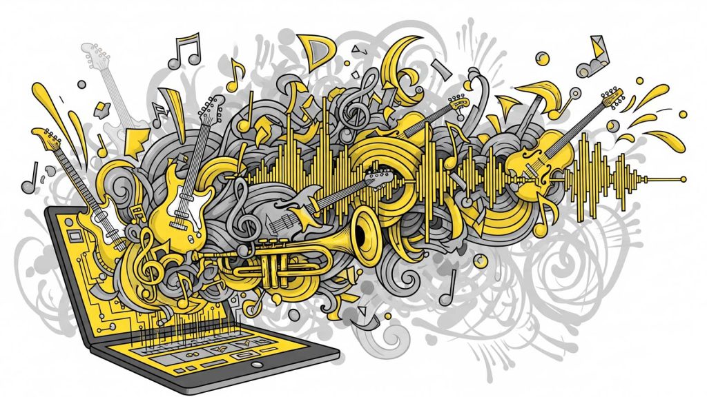 بهترين برنامه هوش مصنوعی تولید موسیقی